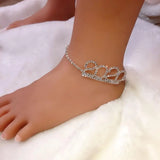1995-2020 Rhinestone Anklet zircon crystal Ankle Bracelet leg bracelet