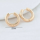 14K Steel Round Earrings Hoops High Jewelry Making Supplies 19MM-24MM