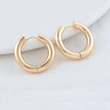 14K Steel Round Earrings Hoops High Jewelry Making Supplies 19MM-24MM
