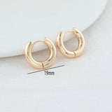 14K Steel Round Earrings Hoops High Jewelry Making Supplies 19MM-24MM