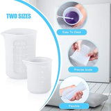 19PCS Silicone Measuring Cup Set for Epoxy Resin, Scale Mini Pouring Cup