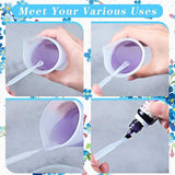 19PCS Silicone Measuring Cup Set for Epoxy Resin, Scale Mini Pouring Cup