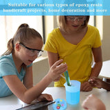19PCS Silicone Measuring Cup Set for Epoxy Resin, Scale Mini Pouring Cup