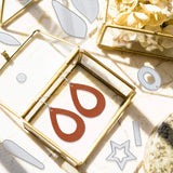 19Pcs Earring Cutting Dies Teardrop Leaf Die-Cut Mold for DIY Earrings