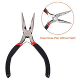19Pcs Jewelry Making Repair Tool Kit Plier Needles Tweezers Caliper Awl Scissors