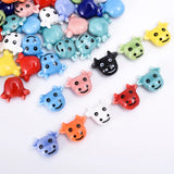 19mm Ceramic Bull Head Beads for Jewelry Making