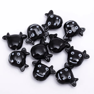 19mm Ceramic Bull Head Beads for Jewelry Making