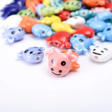 19mm Ceramic Bull Head Beads for Jewelry Making