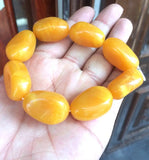 Natural Mexican Amber Beeswax Bracelet 19x13x31mm