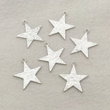 Brass Gold/Rhodium Star Charm Pendant 100pcs DIY Jewelry Findings