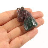 19x27mm Unicorn Shape Natural Stone Pendant for Jewelry Making