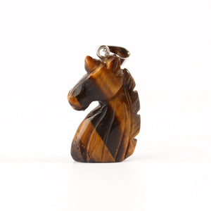 19x27mm Unicorn Shape Natural Stone Pendant for Jewelry Making