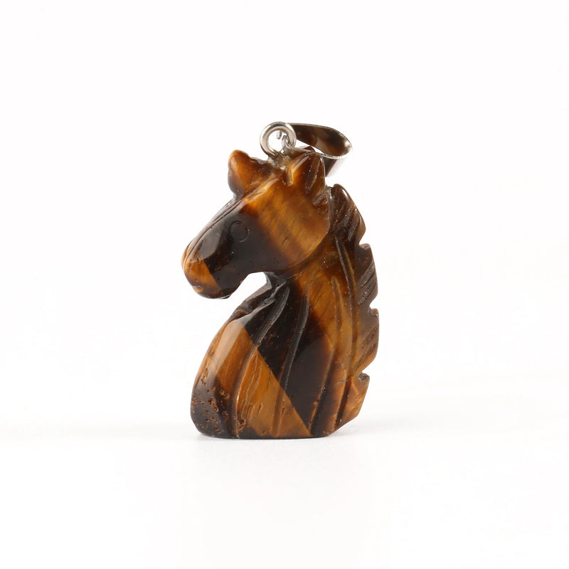 19x27mm Unicorn Shape Natural Stone Pendant for Jewelry Making