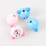 10pcs 3D Bear Spacer Pink Kids Wood Beads DIY Accessory