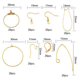 Nickel Kidney Ear Wires Lever Back Beading Hoop Earring Findings