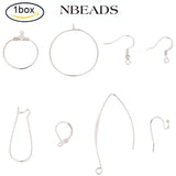 Nickel Kidney Ear Wires Lever Back Beading Hoop Earring Findings