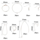 Nickel Kidney Ear Wires Lever Back Beading Hoop Earring Findings