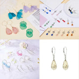 Nickel Kidney Ear Wires Lever Back Beading Hoop Earring Findings