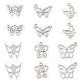 Butterfly Flower Dangle Pendants for DIY Jewelry Y2k Girls Necklace Earrings