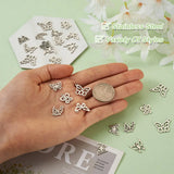 Butterfly Flower Dangle Pendants for DIY Jewelry Y2k Girls Necklace Earrings