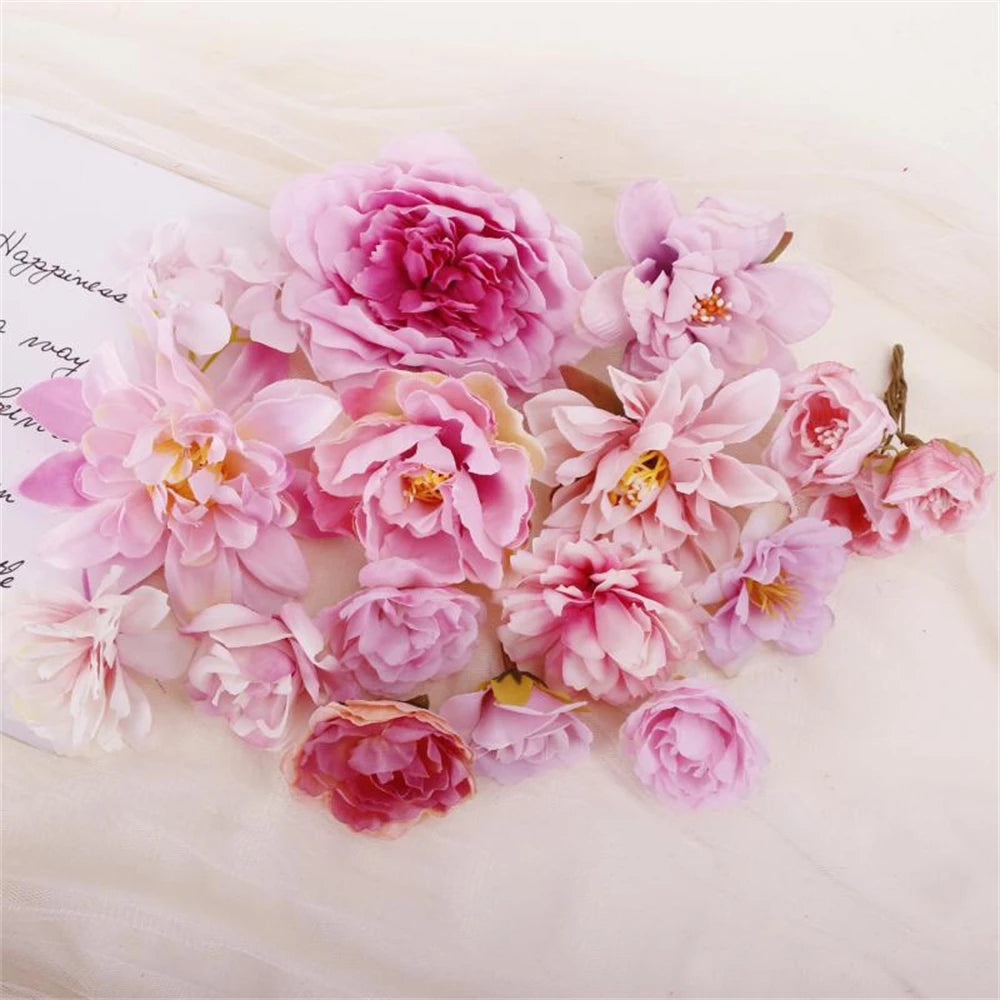European Artificial Flower Head Home Wedding Decor