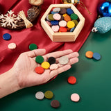 Round Wood Beads Mixed Natural Discs for Jewelry Making