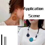 Round Wood Beads Mixed Natural Discs for Jewelry Making