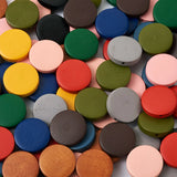 Round Wood Beads Mixed Natural Discs for Jewelry Making