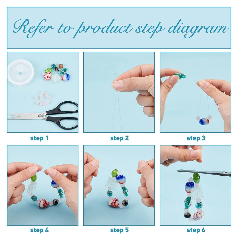 Mixed Lampwork Glass Beads for DIY Jewelry Making