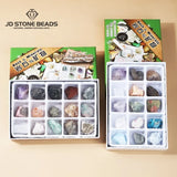 15Pcs Natural Rock Collection Rough Specimens Mixed Mineral Stones Reiki Healing
