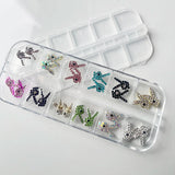 3D Rabbit Nail Art Charms Crystal Rhinestones Bunny Shape Manicure DIY