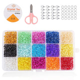 3mm/4mm Beads Set Glass Seed Acrylic Letter DIY Jewelry Making Bracelet Necklace