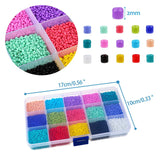 3mm/4mm Beads Set Glass Seed Acrylic Letter DIY Jewelry Making Bracelet Necklace