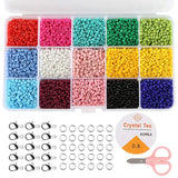 3mm/4mm Beads Set Glass Seed Acrylic Letter DIY Jewelry Making Bracelet Necklace
