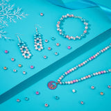 490Pcs Matte Style Spray Painted Acrylic Beads Round Mixed 6mm