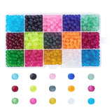 Frosted Round Glass Beads Mixed for Jewelry Making Bracelet Necklace
