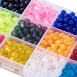 Frosted Round Glass Beads Mixed for Jewelry Making Bracelet Necklace