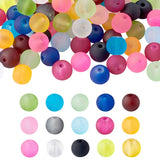 Frosted Round Glass Beads Mixed for Jewelry Making Bracelet Necklace