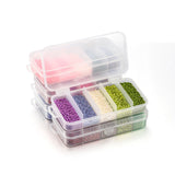 9000Pcs 2mm Czech Glass Seed Beads Set DIY Jewelry Making Bracelet Necklace