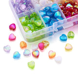Mixed Acrylic Beads Spacer Transparent Rainbow Loose Beads DIY Bracelet Making