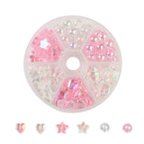 Mixed Acrylic Beads Spacer Transparent Rainbow Loose Beads DIY Bracelet Making