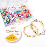 Acrylic Rice Beads Soft Pottery Christmas Pendant Set