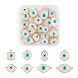 Alloy Enamel Evil Eye Pendants for DIY Necklace