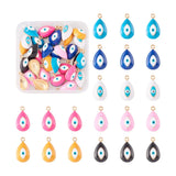 Alloy Enamel Evil Eye Pendants for DIY Necklace