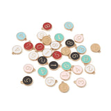 Enamel Charms with 26 Letters & 12 Constellations for Jewelry Making