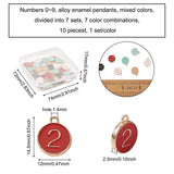 Enamel Charms with 26 Letters & 12 Constellations for Jewelry Making