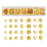 Alloy Bead Caps Flower Brackets w/ Storage Box DIY Jewelry Making Supplies