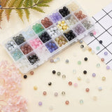 DIY Beading Kit 24 Colors 8mm Glass Beads for Bracelet Necklace Jewelry