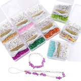 Glass Chips Letter Pearl Beads DIY Jewelry Making Kit