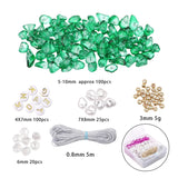 Glass Chips Letter Pearl Beads DIY Jewelry Making Kit